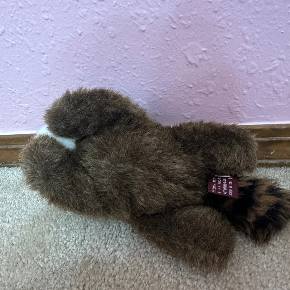 Bearington Collection 8” Reilly Raccoon Plush Soft Animal Bushy Tail